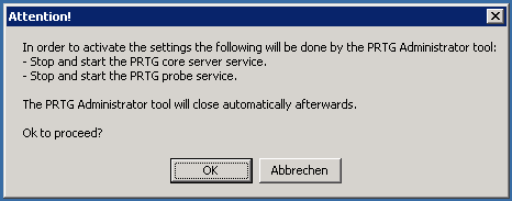 PRTG Administrator: Restart Core Server Service PRTG Administrator: Restart Core Server Service