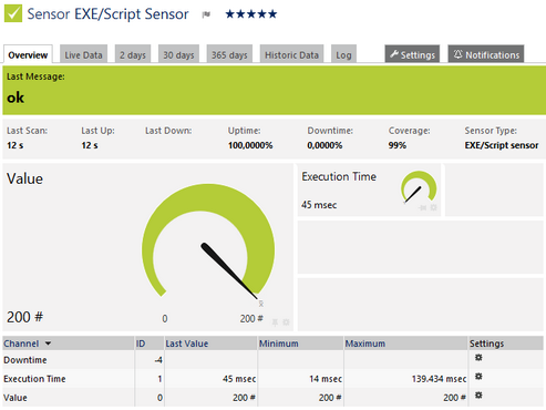 EXE/Script Sensor EXE/Script Sensor